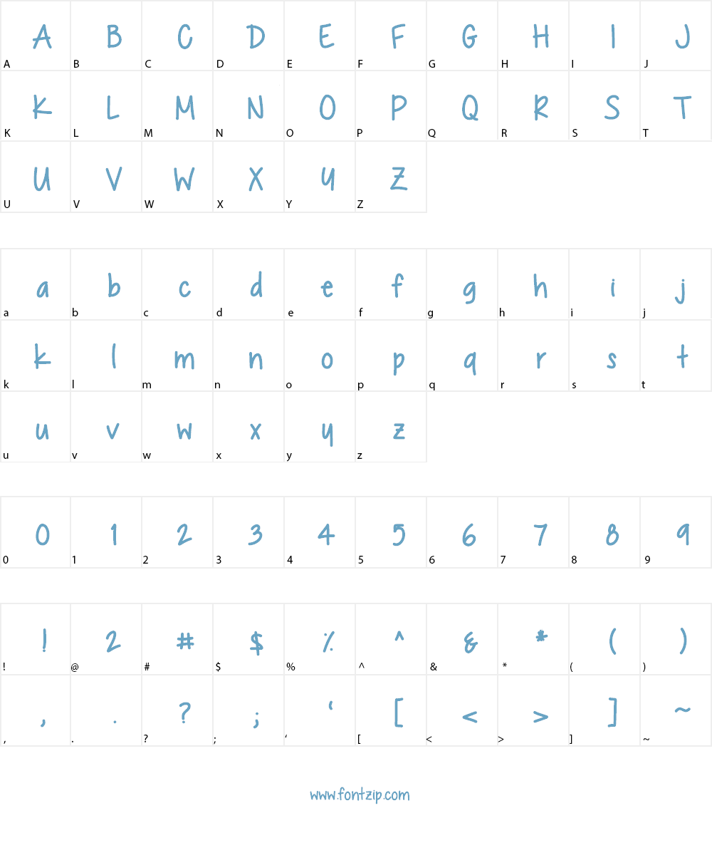 Chocolate Covered Raindrops Font Character